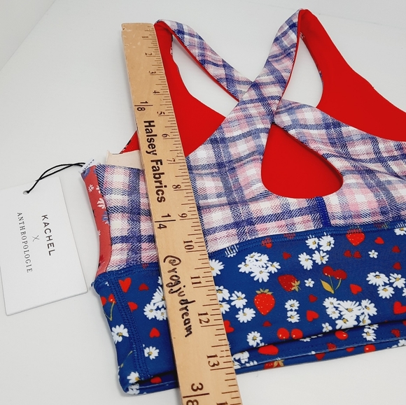 NEW Kachel Anthropologie Floral Sport Bra - Picture 2 of 13
